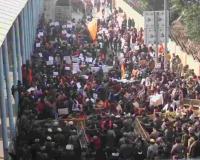 Protests Erupt Outside Bangladesh High Commission in Delhi Over Alleged Attacks on Hindus