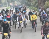 'Sundays on Cycle' organised in Varanasi to celebrate India hosting Commonwealth Games 2030