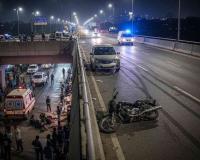 Motorcyclist Plunges 50 Feet After Collision on Pilkhuwa Elevated Road