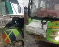Commuter Chaos in Khurja Dehat as Private Bus Collision Triggers Massive Gridlock