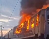 Deadly Drone Strike Hits Ukrainian Passenger Train in Kharkiv, Sparking International Outcry
