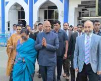 Former President Ram Nath Kovind Arrives in Jodhpur for Spiritual Engagements in Pali