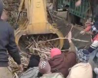 Narrow Escape at Sarsawa Sugar Mill as Farmer Rescued from Crushing Machinery