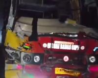 Narrow Escape for 100+ Students as School Buses Collide Near Rajamahendravaram