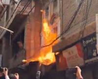 Desperate Resistance in Varanasi: Homeowner Sets Property Ablaze as Demolition Drive Turns Violent