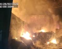 Inferno at Amroha Industrial Hub: Twin Cotton Factories Devastated by Major Blaze