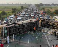 Over Two Dozen Injured as Bus and Truck Collide on NH-730 in Pilibhit