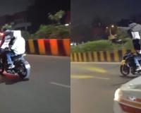 Dangerous Bike Stunt Before Police Vehicle in Delhi Goes Viral, Youths Face Consequences