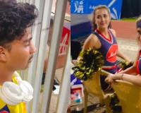 Chepauk Viral Video: Cheerleader Silences Fan’s Mockery Ahead of Crucial CSK vs MI Clash