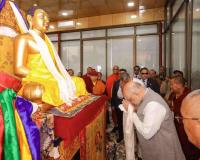 Amit Shah Inaugurates First International Exposition of Sacred Buddha Relics in Leh, Marking Historic Cultural Milestone
