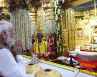 Prime Minister Narendra Modi Offers Prayers at Somnath Temple as Nation Marks 75 Years of Its Historic Rebirth