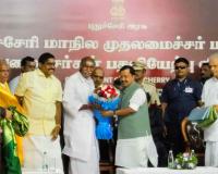 N. Rangasamy Sworn In as Puducherry Chief Minister for Record Fifth Term