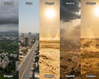 Heatwave and Pre-Monsoon Instability Grip Maharashtra as Temperatures Surge Above 43°C Across Multiple Cities on May 15, 2026