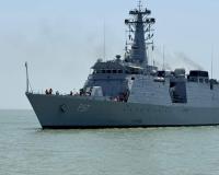 Indian Naval Ship INS Sunayna Docks in Colombo Under IOS SAGAR Mission, Strengthening Maritime Cooperation Across the Indian Ocean