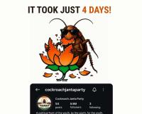 Cockroach Janta Party Surpasses Bharatiya Janata Party on Instagram Amid Rising Youth Discontent
