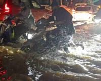 Bengaluru Constable Hailed for Carrying Struggling Man to Safety Through Floodwaters
