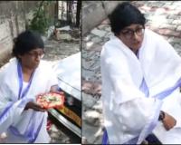 Mimic Dressed as Mamata Banerjee Performs Satirical Skit at BJP Headquarters During Bengal Vote Count