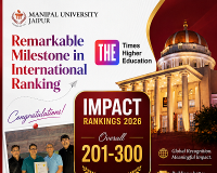 Manipal University Jaipur Climbs in THE Impact Rankings 2026, Strengthens Global Standing in Sustainable Development