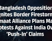 Jamaat-Led Opposition Alliance Announces Border Protests Against India Over Alleged “Push-Ins” and Cross-Border Violence Claims