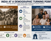 India's Population Growth Set to Reverse as Fertility Rate Falls Below Replacement Level