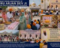 Mass Devotion and Community Service Mark Guru Arjan Dev Martyrdom Day in Haridwar Gurdwaras