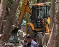 Mumbai Authorities Demolish Alleged Illegal Religious Structure During Anti-Encroachment Drive in Aarey Colony