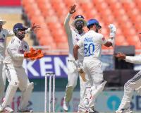 India Crush Afghanistan by an Innings and 300 Runs in Historic Test Victory; Manav Suthar Claims Seven-Wicket Match Haul