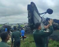 Indian Air Force AN-32 Transport Aircraft Crashes and Catches Fire During Landing in Jorhat, Assam; Investigation Launched