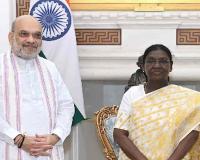 Amit Shah Meets President Droupadi Murmu Amid Growing Speculation Over Union Cabinet Reshuffle