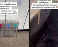 Mumbai Metro Dustbin Video Sparks Debate Over Waste Segregation Design Integrity
