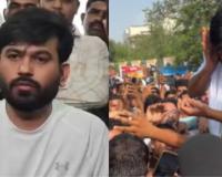 Unidentified Youth Assaults Cockroach Janata Party Member Abhijeet Dipke During Protest at Shaheed Smarak in Jaipur; Accused Detained