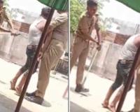 Police Brutality Video Sparks Outrage in Uttar Pradesh's Gonda, Constable Accused of Beating Youths Inside Outpost