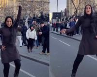 Woman's Energetic Dance Performance in Front of London's Big Ben Captivates Tourists, Video Goes Viral