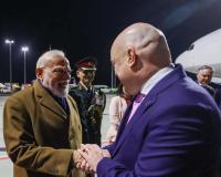 PM Narendra Modi Arrives in Auckland, Welcomed by New Zealand Prime Minister Christopher Luxon