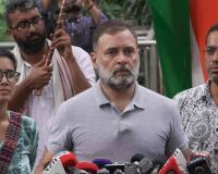 Rahul Gandhi Meets Student Protesters, Demands Dismissal of Education Minister Dharmendra Pradhan