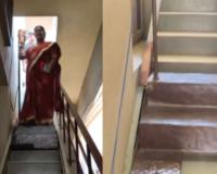 Mechanic Builds Homemade Escalator to Ease Wife's Knee Pain, Inspires Thousands