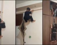 Three Brothers Turn Bedroom Into Action Zone With Risky Stunt, Viral Video Raises Safety Concerns