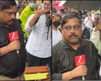 Elderly Reporter Forced Away by Angry Protest Crowd Amid NEET Controversy