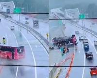 One Killed, 26 Injured as Private Bus Overturns on Kerala Highway Amid Heavy Rain