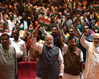 PM Modi Leads NDA Leaders in Flag-Waving at Parliament Meeting Ahead of I-Day