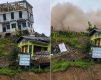Nagaland Tuensang DTO Building Collapses After Landslide Amid Prolonged Rainfall