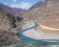 Ladakh Builds First Rock Check Dam on Indus River to Boost Farm Irrigation
