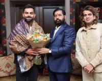 Eknath Shinde Meets Virat Kohli in London, Discusses Sports and Maharashtra Schemes