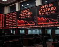 Indian Stock Market Falls Despite Global Gains; Sensex Drops 330 Points