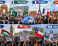 Protests Sweep Seven Countries as India, Pakistan and Israel Face Political Turmoil