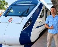Dutch Traveller Madly Rover Amazed by Vande Bharat Train's Rotating Seats and Speed