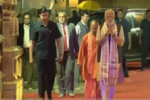 PM Modi Holds Roadshow In Varanasi, Visits Kashi Vishwanath Temple