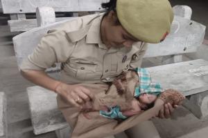 Newborn Girl Found Abandoned Under Bhimrao Ambedkar Statue In Ghazipur