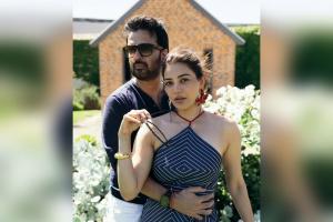 Kajal Aggarwal has a blast with husband Gautam Kitchlu at Diljit Dosanjh's Aura concert