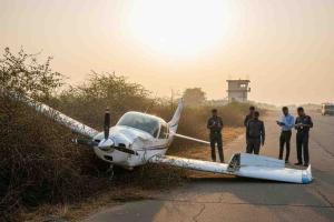 Training Aircraft Crashes During Landing in Sagar, Trainee Pilot Hospitalised